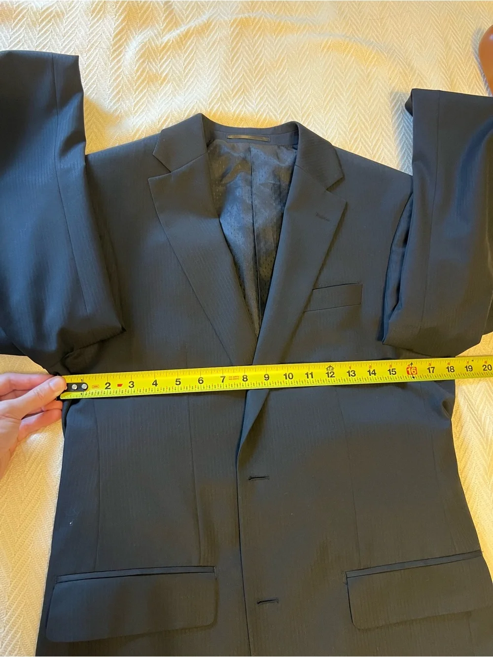 Classic Men's Black Pinstripe Suit